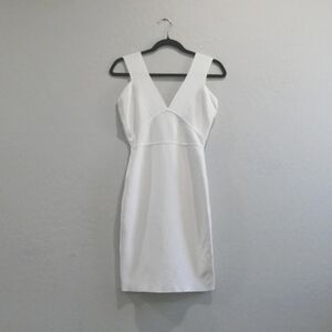 BCBGMaxAzria White Strapless Dress